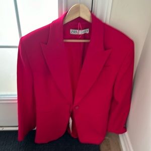 Zara women’s blazer - hot pink